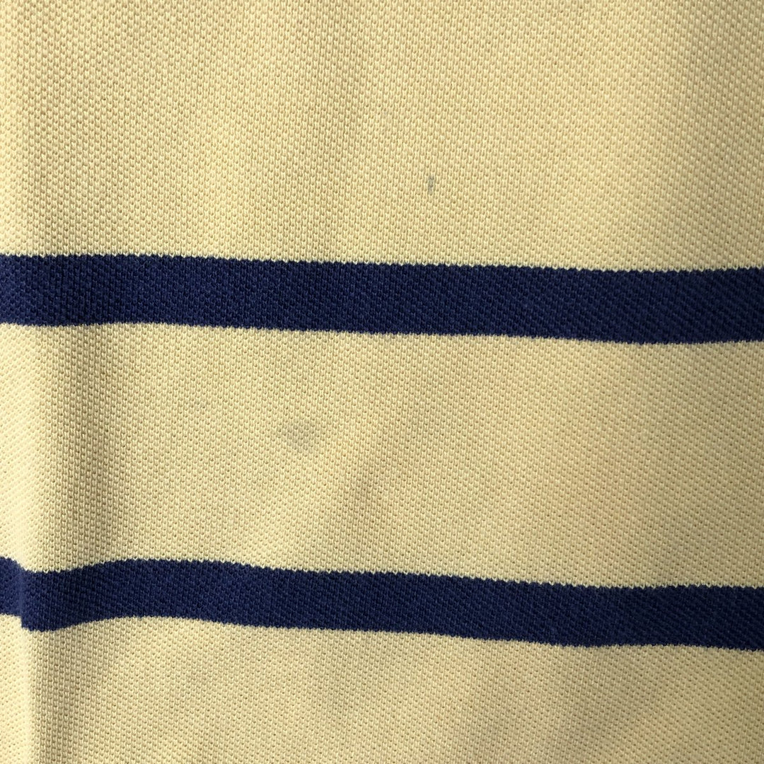 Ralph Lauren POLO by Ralph Lauren short-sleeved rugby shirt, men's size M cotton yellow type Vintage Second Hand