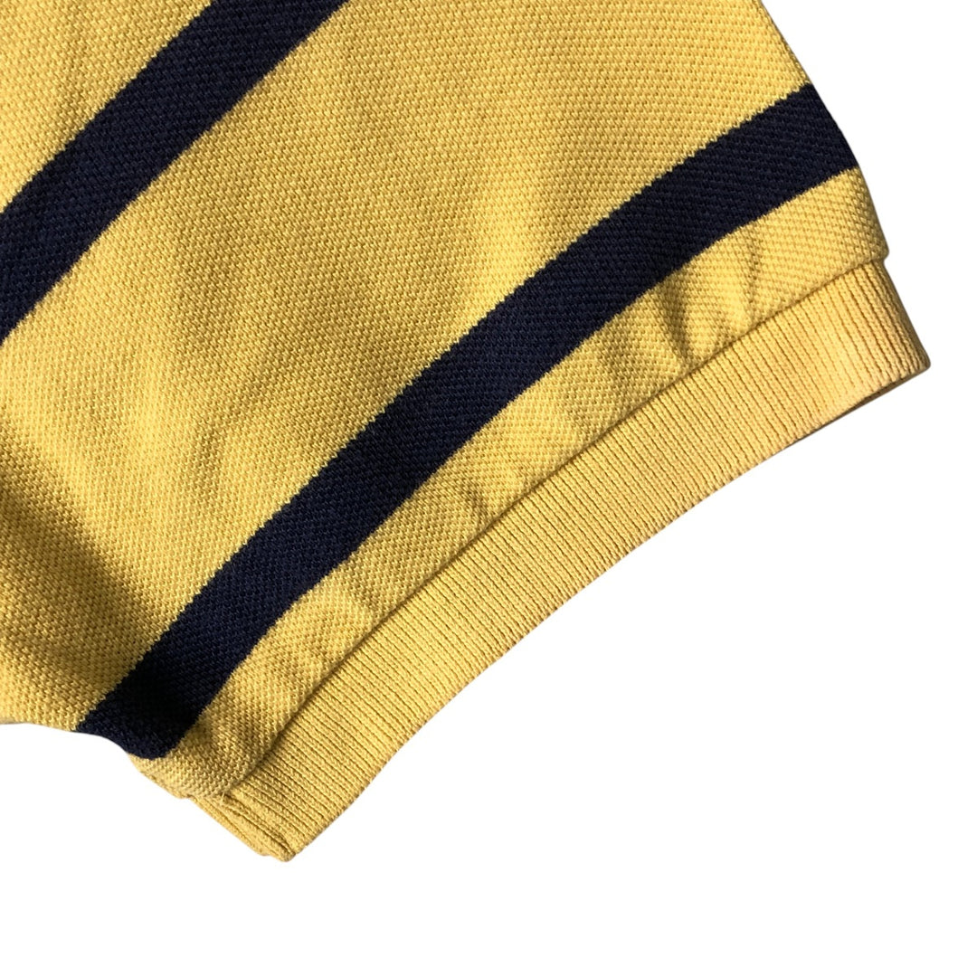 Ralph Lauren POLO by Ralph Lauren short-sleeved rugby shirt, men's size M cotton yellow type Vintage Second Hand