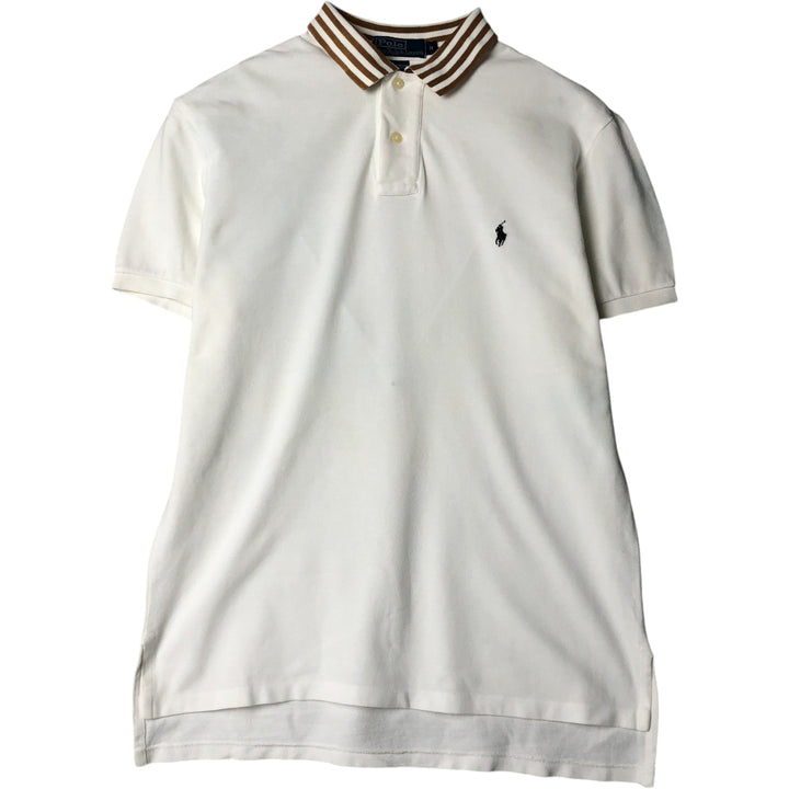 Ralph Lauren POLO by Ralph Lauren short sleeve polo shirt, men's size M cotton white type Vintage Second Hand