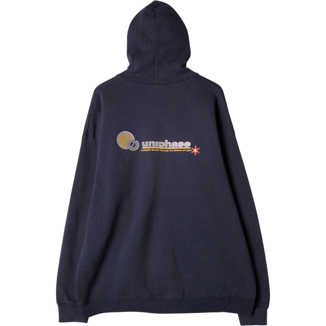 90s-00'S Lee Heavyweight Full-Zip Hoodie, Men's, XXL cotton navy blue type Vintage Second Hand