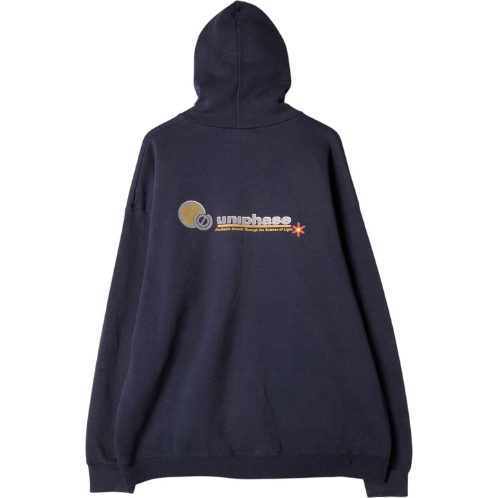 90s-00'S Lee Heavyweight Full-Zip Hoodie, Men's, XXL cotton navy blue type Vintage Second Hand