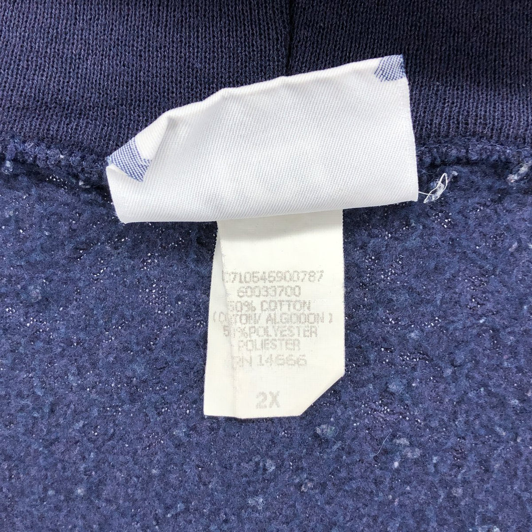 90s-00'S Lee Heavyweight Full-Zip Hoodie, Men's, XXL cotton navy blue type Vintage Second Hand