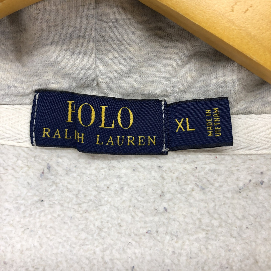 Ralph Lauren POLO RALPH LAUREN Sweat Full Zip Hoodie Men's XL cotton gray type Vintage Second Hand