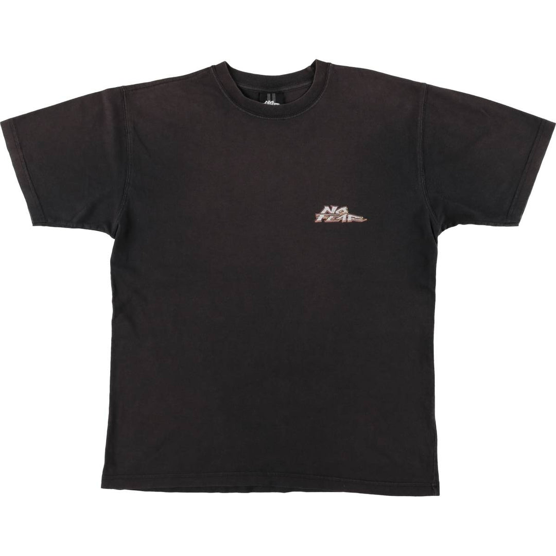 Vintage 90'S No Fear surf/skate T-shirt, men's size L cotton black type Vintage Second Hand