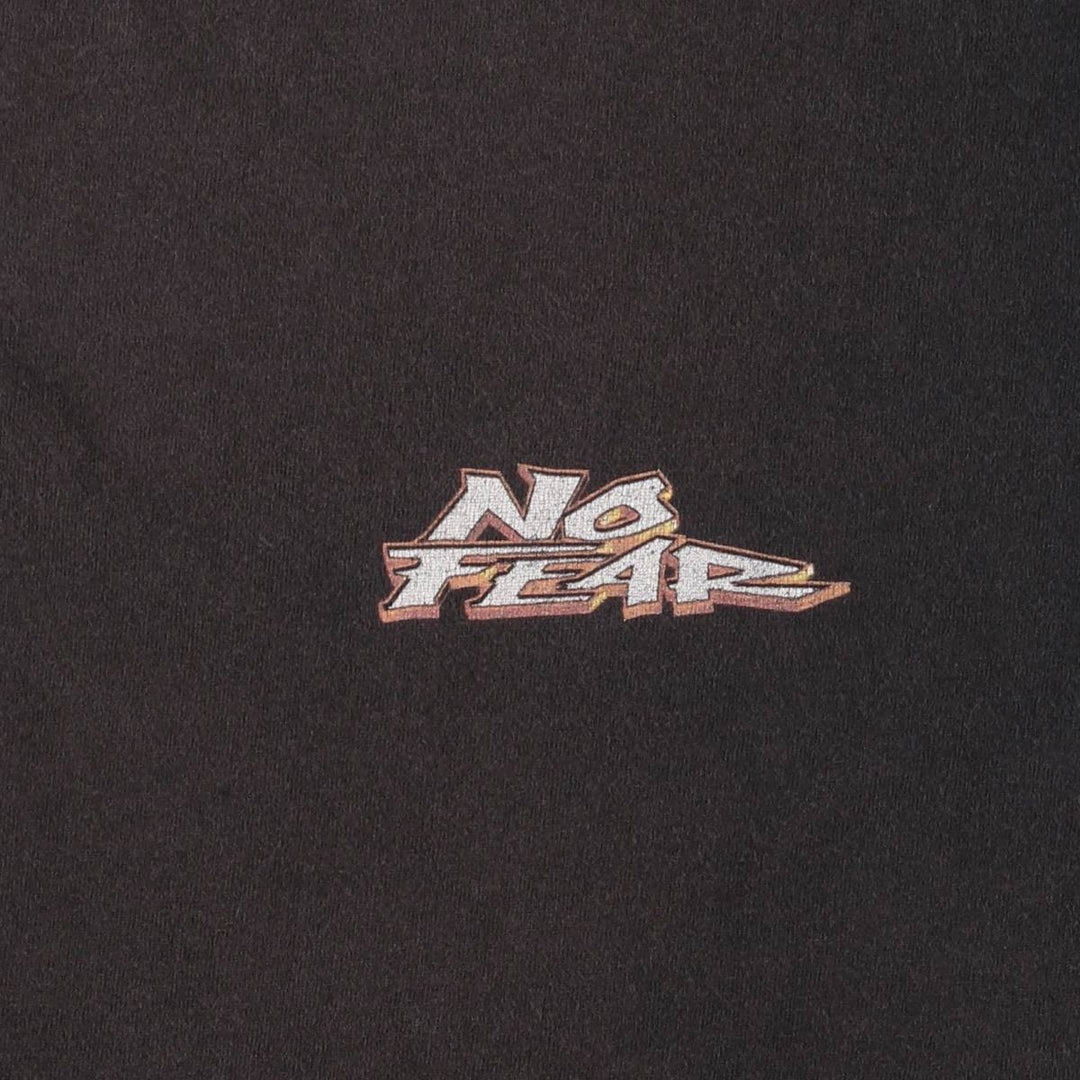 Vintage 90'S No Fear surf/skate T-shirt, men's size L cotton black type Vintage Second Hand