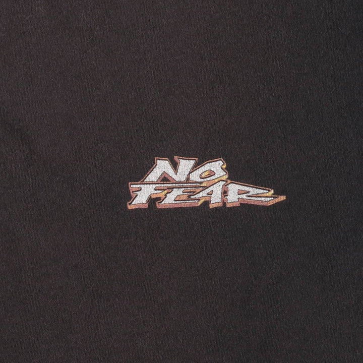 Vintage 90'S No Fear surf/skate T-shirt, men's size L cotton black type Vintage Second Hand
