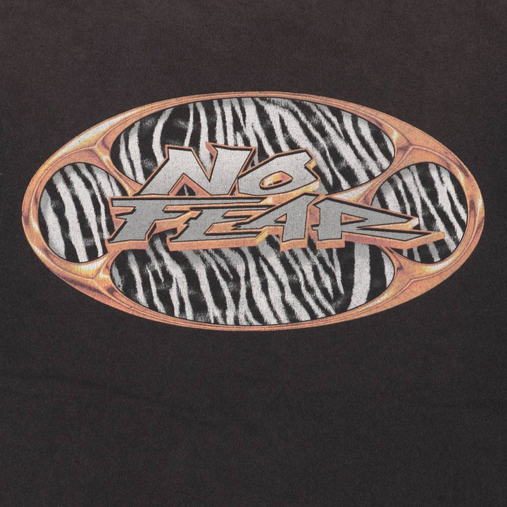 Vintage 90'S No Fear surf/skate T-shirt, men's size L cotton black type Vintage Second Hand