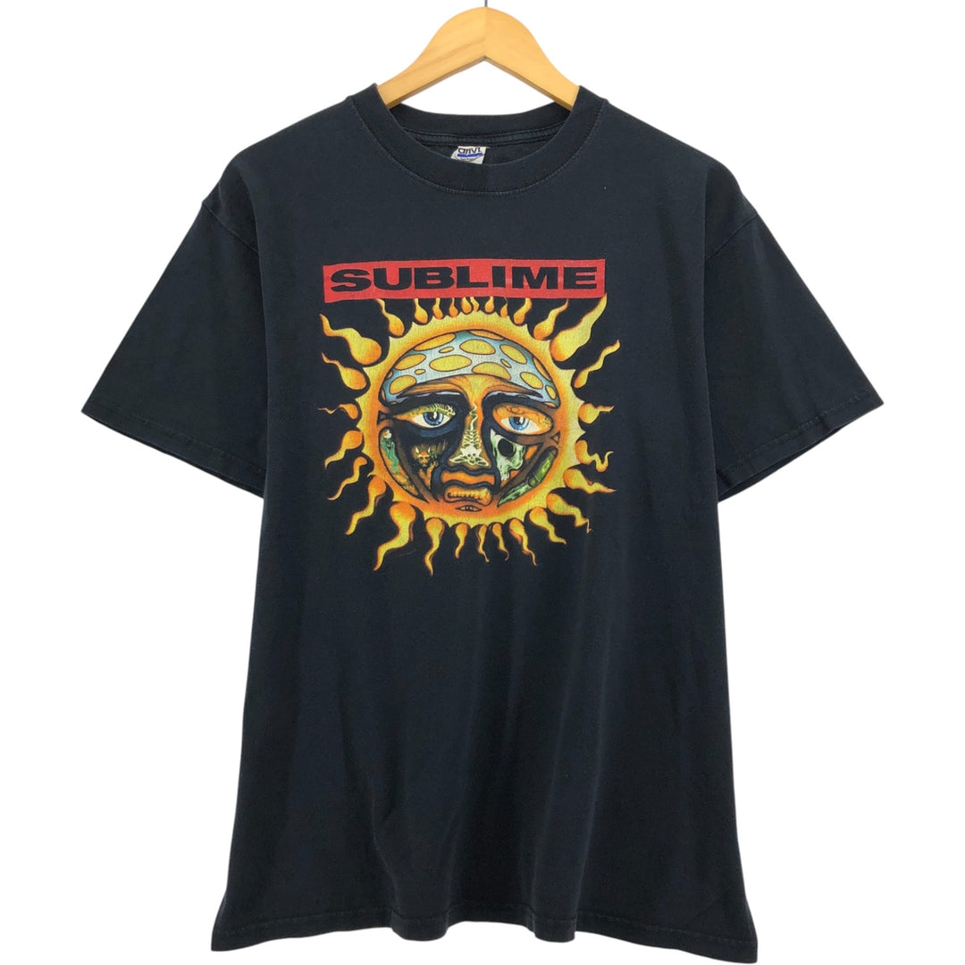 Anvil SUBLIME Band T-Shirt, Men's Size L cotton black type Vintage Second Hand