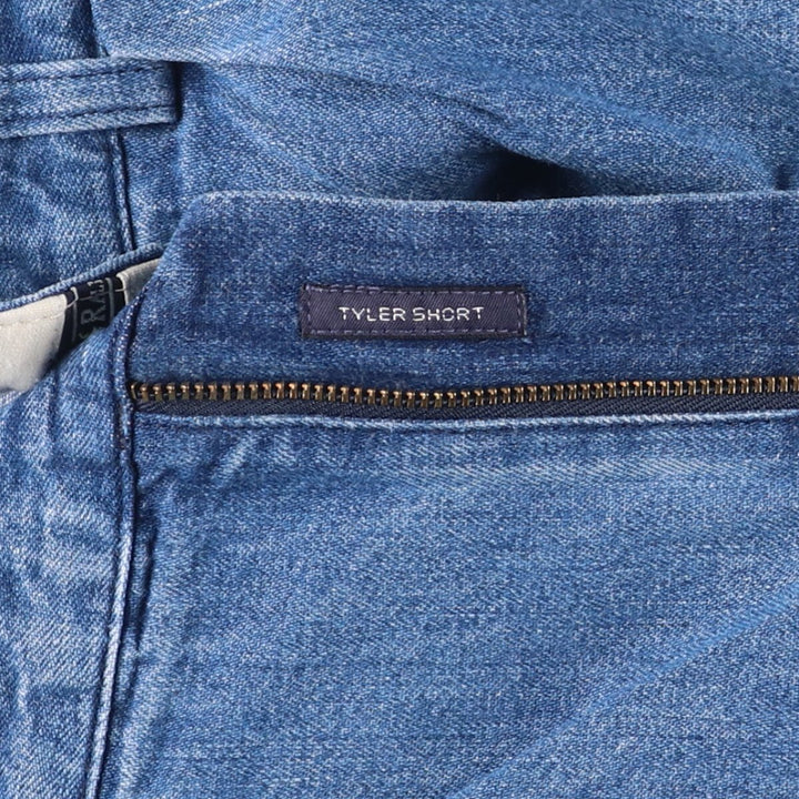 Ralph Lauren POLO RALPH LAUREN TYLER SHORT Two-pleat denim shorts, men's size W32 cotton blue type Vintage Second Hand