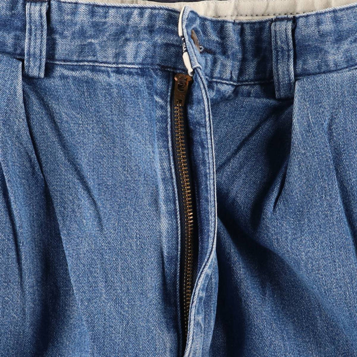 Ralph Lauren POLO RALPH LAUREN TYLER SHORT Two-pleat denim shorts, men's size W32 cotton blue type Vintage Second Hand