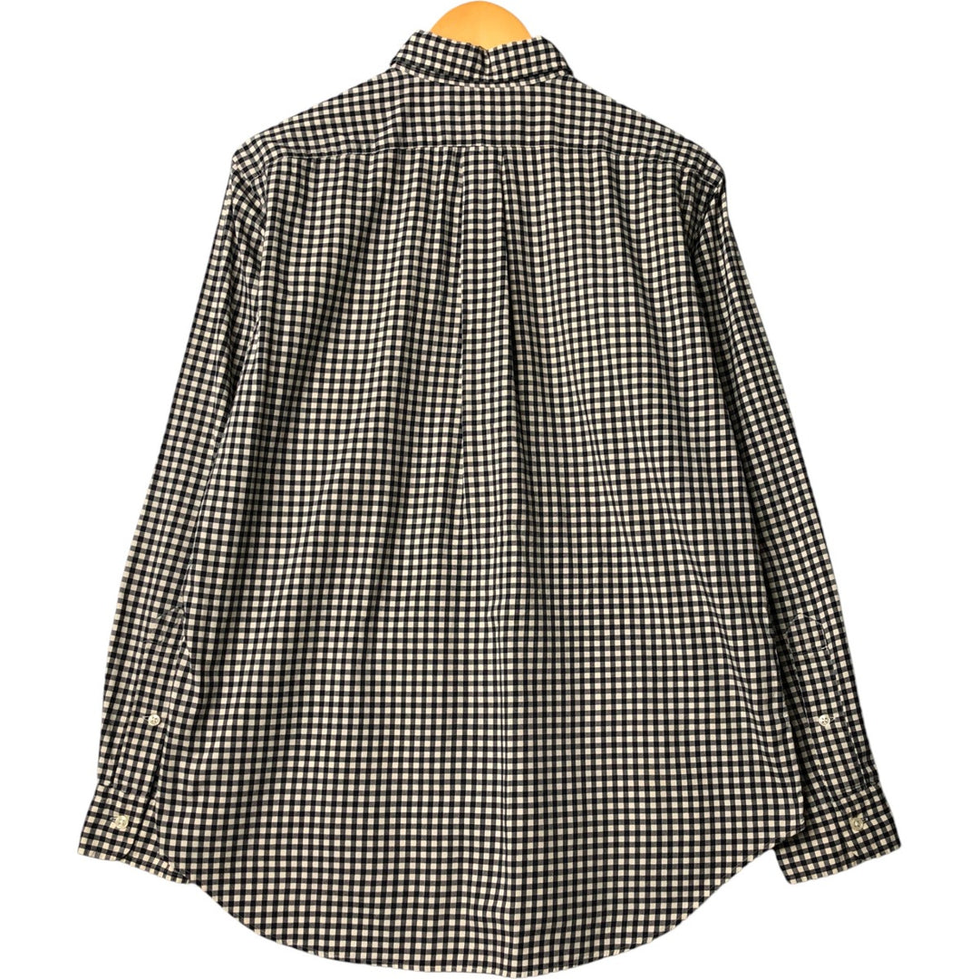 Ralph Lauren Classic Fit Long Sleeve Button Down Check Shirt Men's M cotton black type Vintage Second Hand