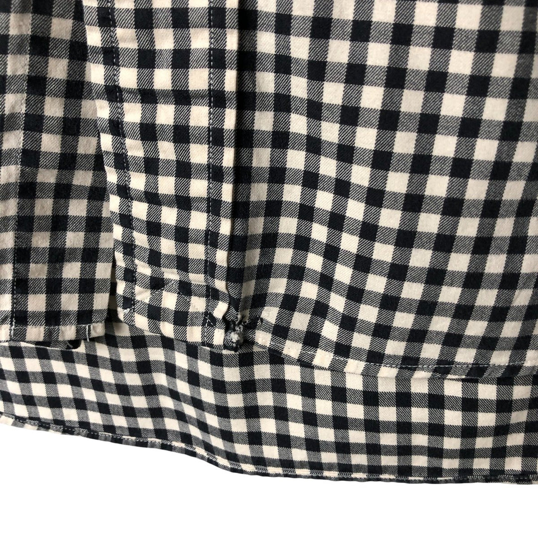 Ralph Lauren Classic Fit Long Sleeve Button Down Check Shirt Men's M cotton black type Vintage Second Hand