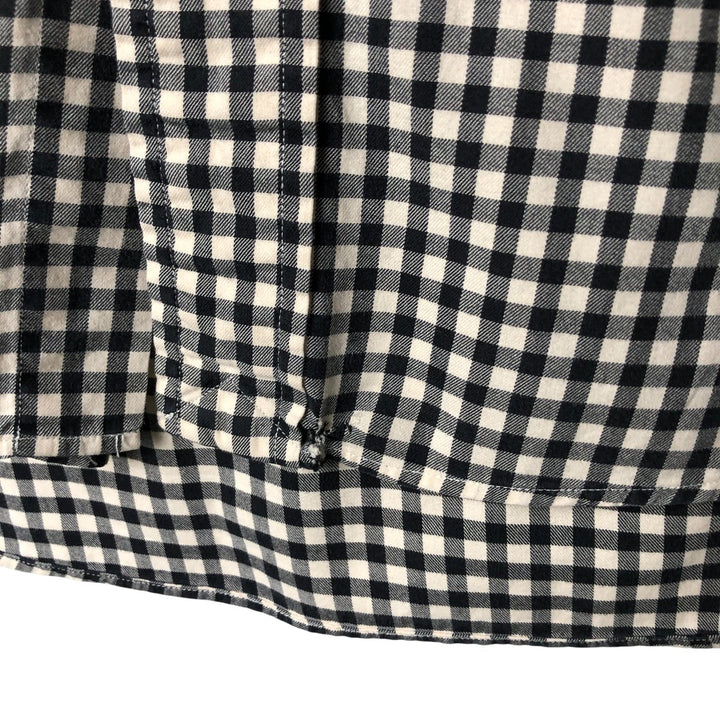 Ralph Lauren Classic Fit Long Sleeve Button Down Check Shirt Men's M cotton black type Vintage Second Hand