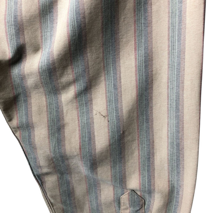 Ralph Lauren Multi-Stripe Long Sleeve Button-Down Striped Shirt, Men's XL cotton Beige type Vintage Second Hand