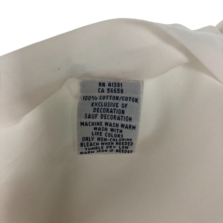 Ralph Lauren short sleeve button down shirt, men's XL size cotton white type Vintage Second Hand