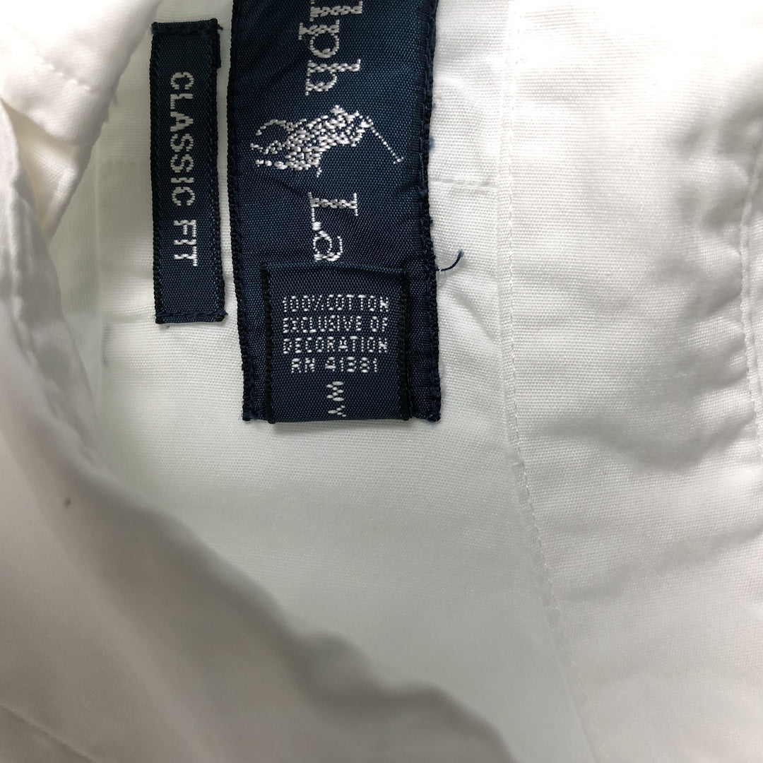Ralph Lauren Classic Fit short sleeve button down shirt, men's size XL cotton white type Vintage Second Hand