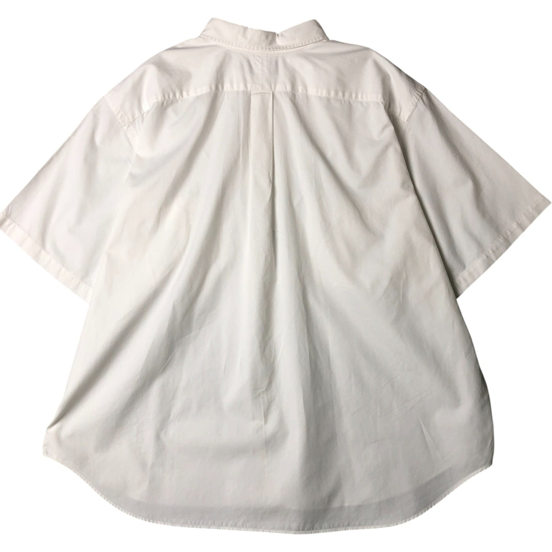 Oversized Ralph Lauren POLO by Ralph Lauren short-sleeved cotton shirt, men's size XXXL cotton white type Vintage Second Hand