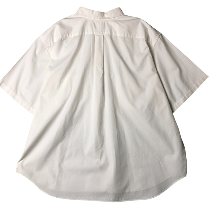 Oversized Ralph Lauren POLO by Ralph Lauren short-sleeved cotton shirt, men's size XXXL cotton white type Vintage Second Hand