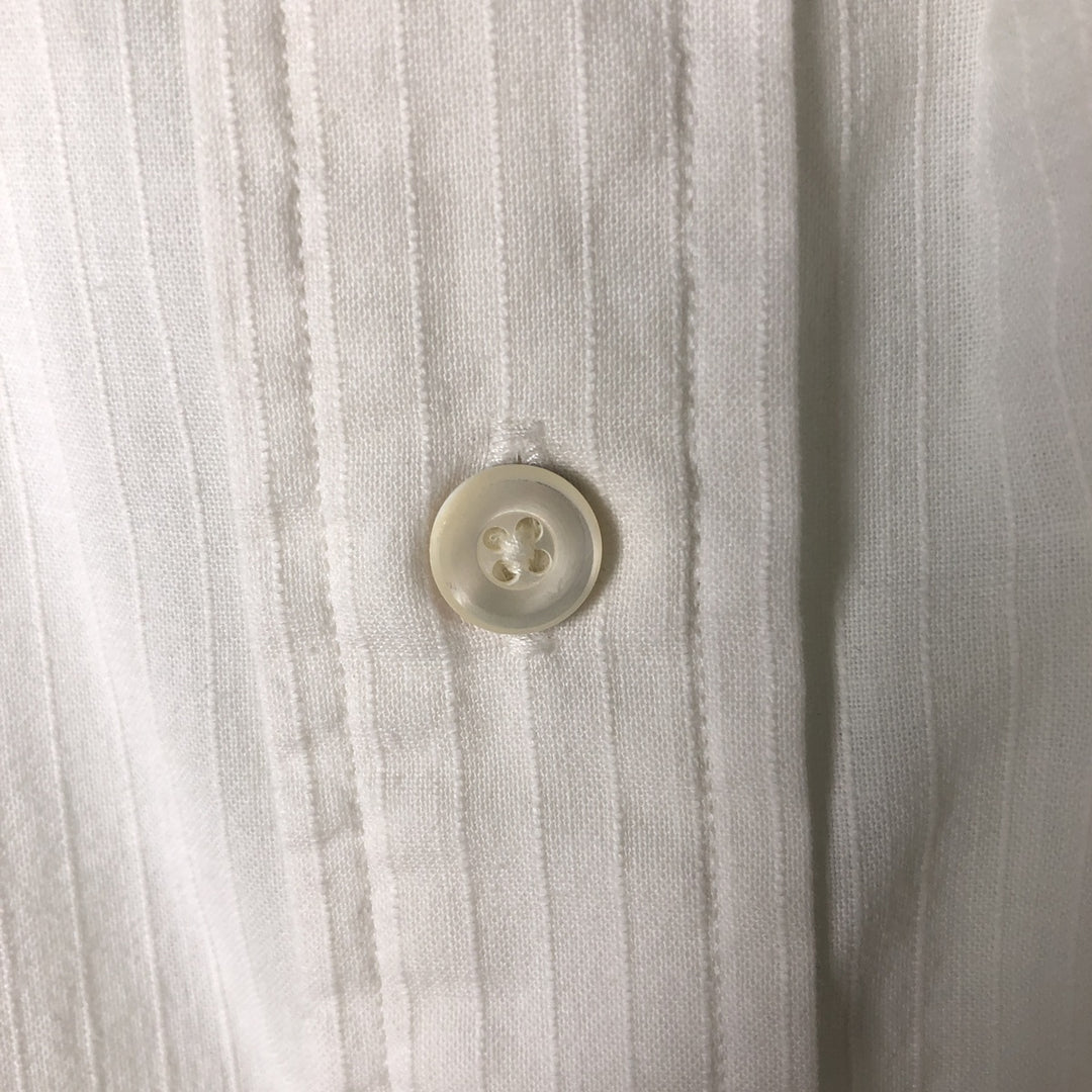 Ralph Lauren short sleeve button down shirt, men's size L cotton white type Vintage Second Hand