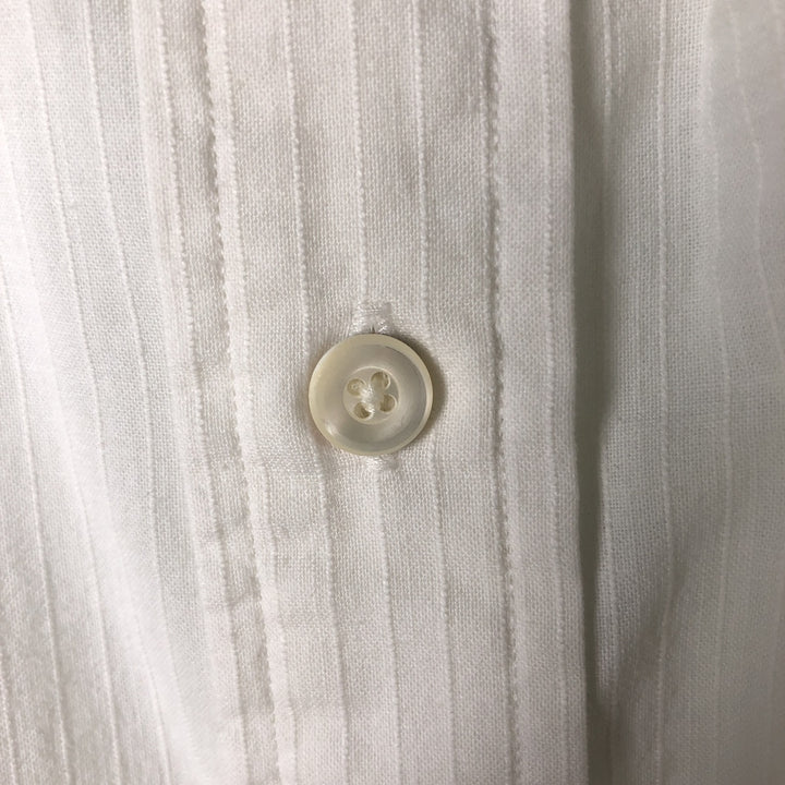 Ralph Lauren short sleeve button down shirt, men's size L cotton white type Vintage Second Hand