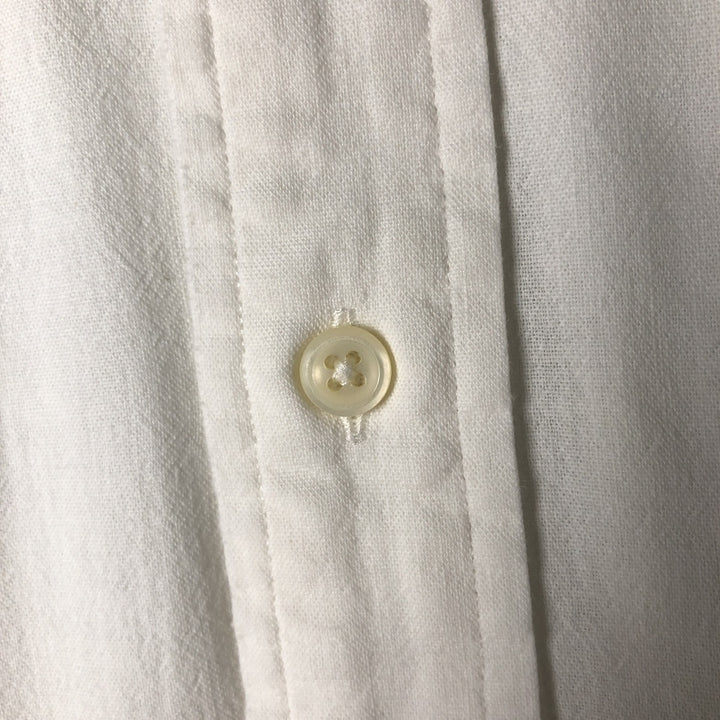Ralph Lauren BLAIRE short sleeve button down shirt, men's XL size cotton white type Vintage Second Hand