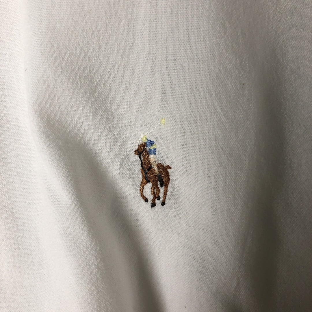 Ralph Lauren BLAIRE short sleeve button down shirt, men's XL size cotton white type Vintage Second Hand