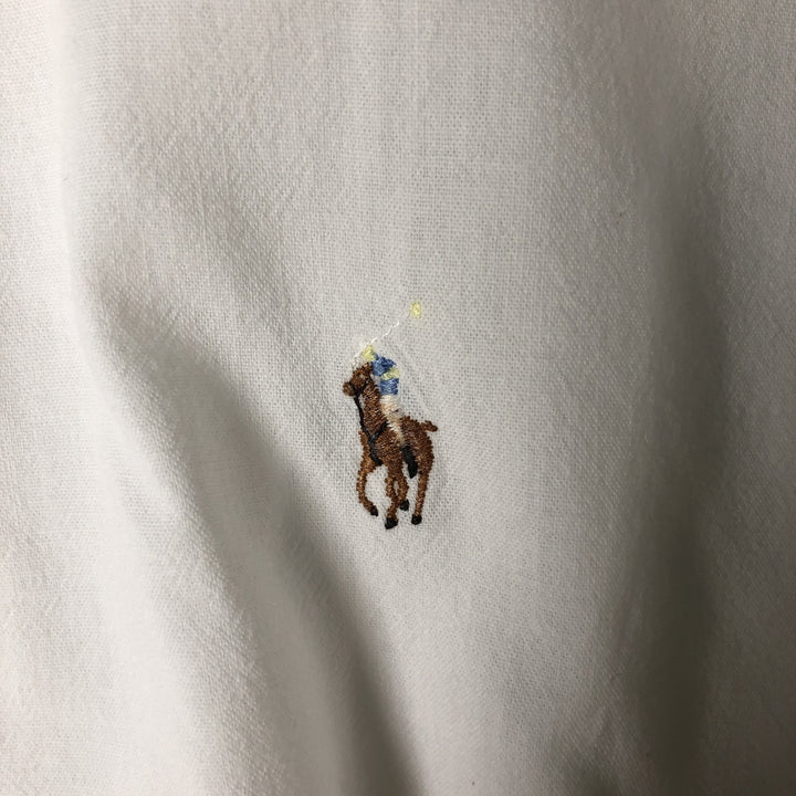 Ralph Lauren BLAIRE short sleeve button down shirt, men's XL size cotton white type Vintage Second Hand