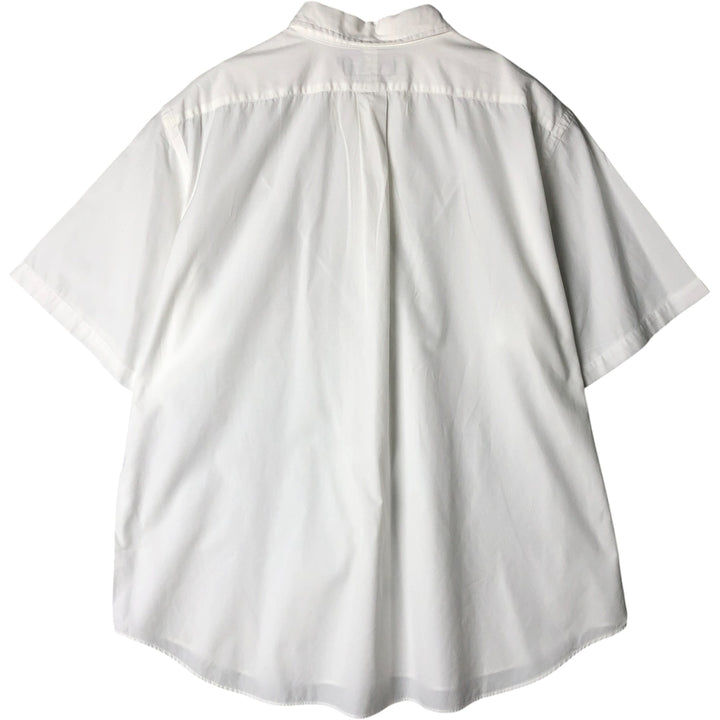 Ralph Lauren Classic Fit short sleeve button down shirt, men's size XXL cotton white type Vintage Second Hand