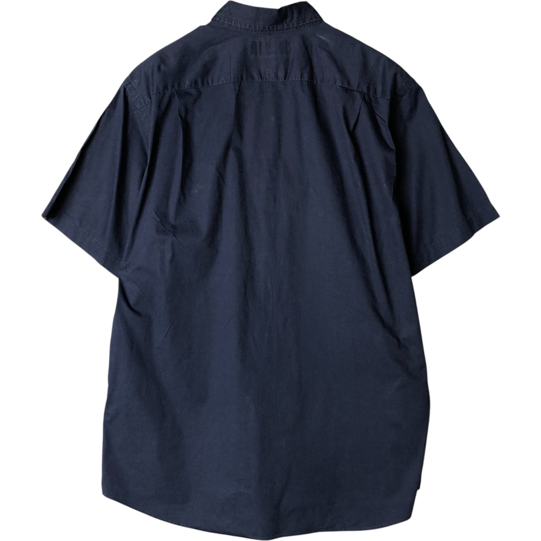 Ralph Lauren POLO by Ralph Lauren short-sleeved shirt, men's size L cotton navy blue type Vintage Second Hand
