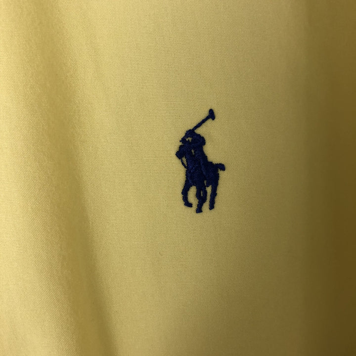 Ralph Lauren BLAKE short sleeve button down shirt, men's size L cotton yellow type Vintage Second Hand