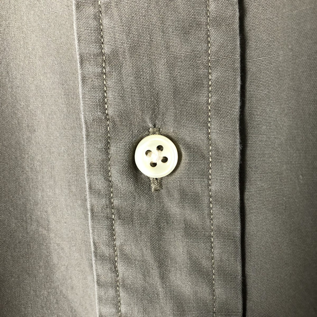 Ralph Lauren BLAKE short sleeve button down shirt, men's XL size cotton Khaki type Vintage Second Hand