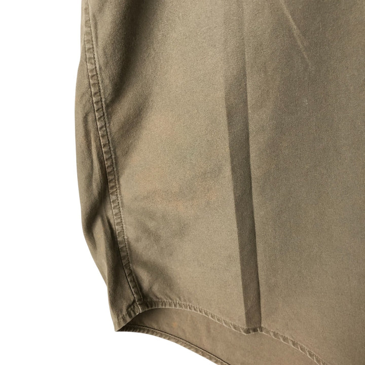 Ralph Lauren BLAKE short sleeve button down shirt, men's XL size cotton Khaki type Vintage Second Hand