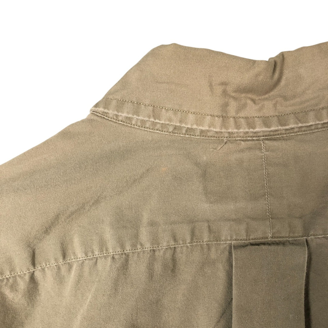 Ralph Lauren BLAKE short sleeve button down shirt, men's XL size cotton Khaki type Vintage Second Hand