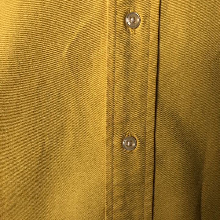 Ralph Lauren BLAKE short sleeve button down shirt, men's size L cotton yellow type Vintage Second Hand