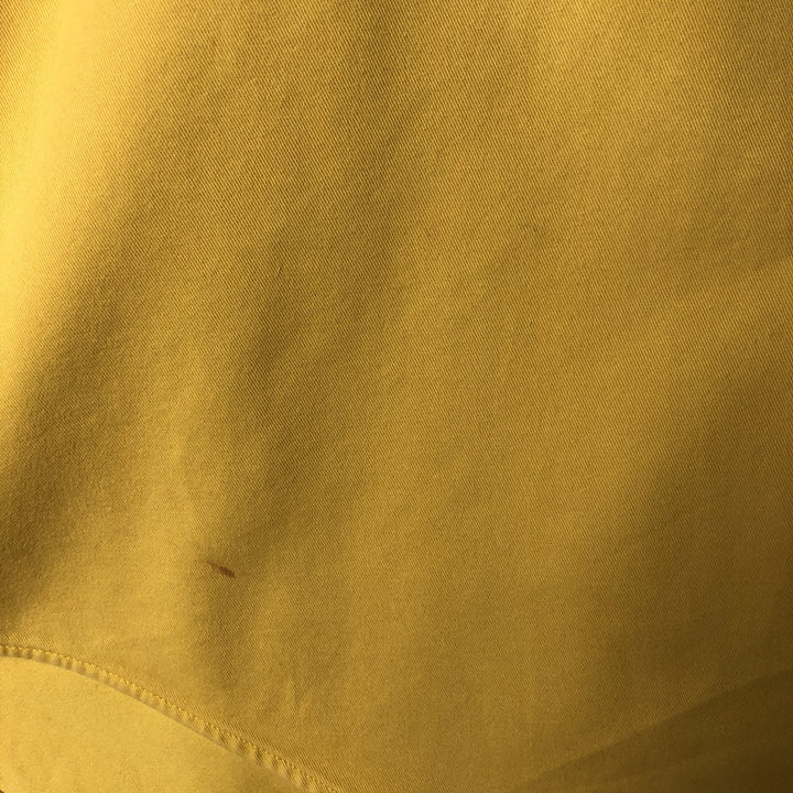Ralph Lauren BLAKE short sleeve button down shirt, men's size L cotton yellow type Vintage Second Hand