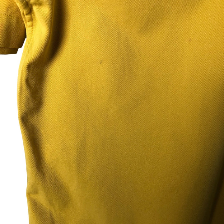 Ralph Lauren BLAKE short sleeve button down shirt, men's size L cotton yellow type Vintage Second Hand