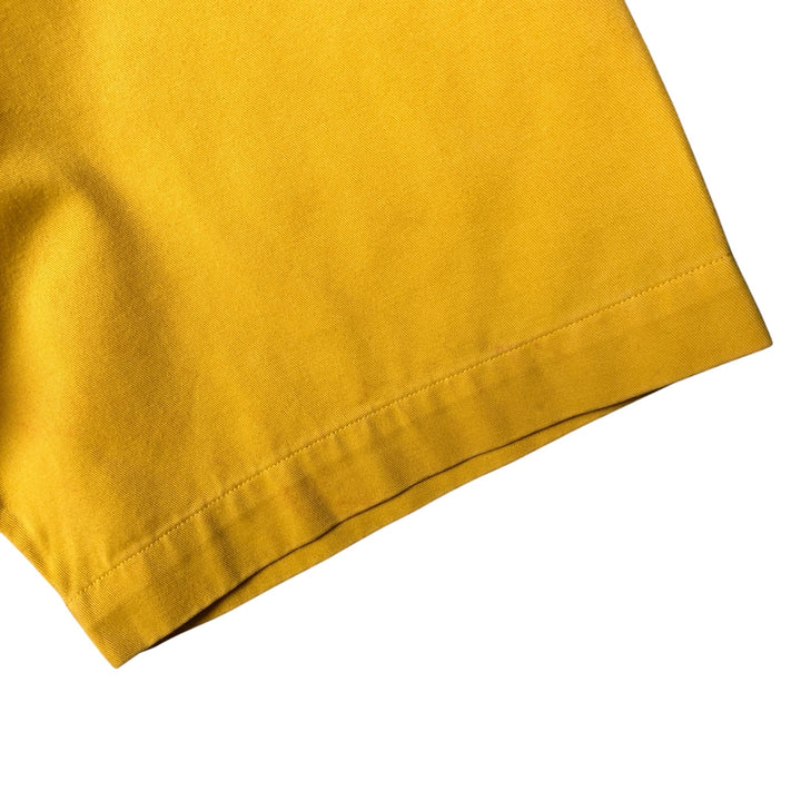 Ralph Lauren BLAKE short sleeve button down shirt, men's size L cotton yellow type Vintage Second Hand