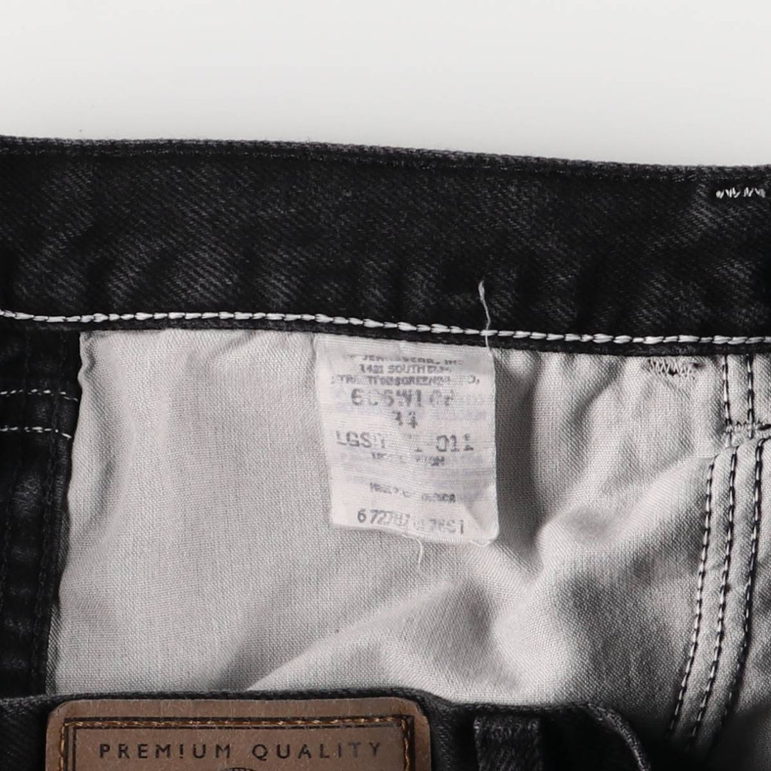Wrangler Black Denim Shorts, Shorts, Men's, W34 cotton black type Vintage Second Hand
