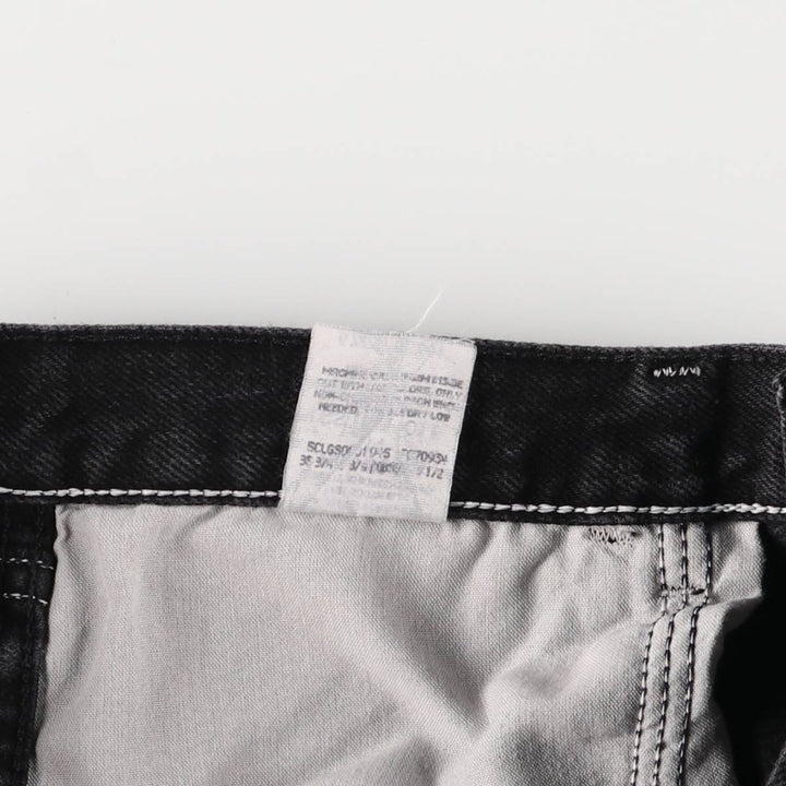 Wrangler Black Denim Shorts, Shorts, Men's, W34 cotton black type Vintage Second Hand
