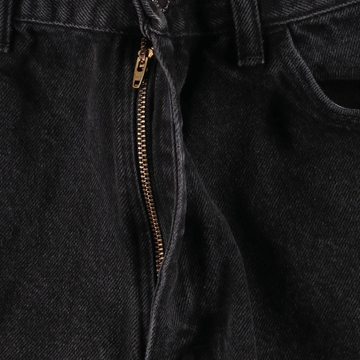 Wrangler Black Denim Shorts, Shorts, Men's, W34 cotton black type Vintage Second Hand