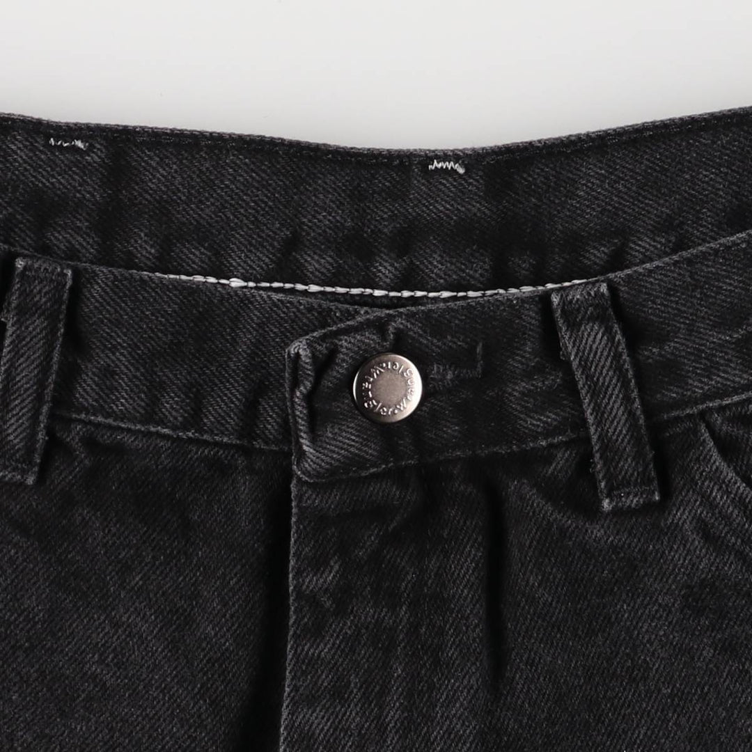 Wrangler Black Denim Shorts, Shorts, Men's, W34 cotton black type Vintage Second Hand