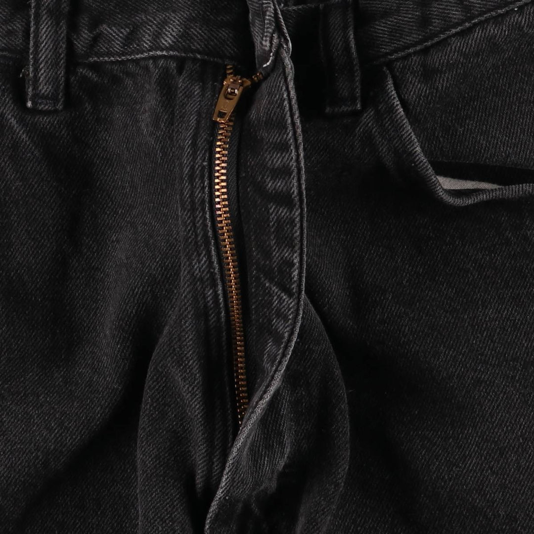 Wrangler Men's Vintage Black Denim Shorts, Size W32 cotton black type Vintage Second Hand