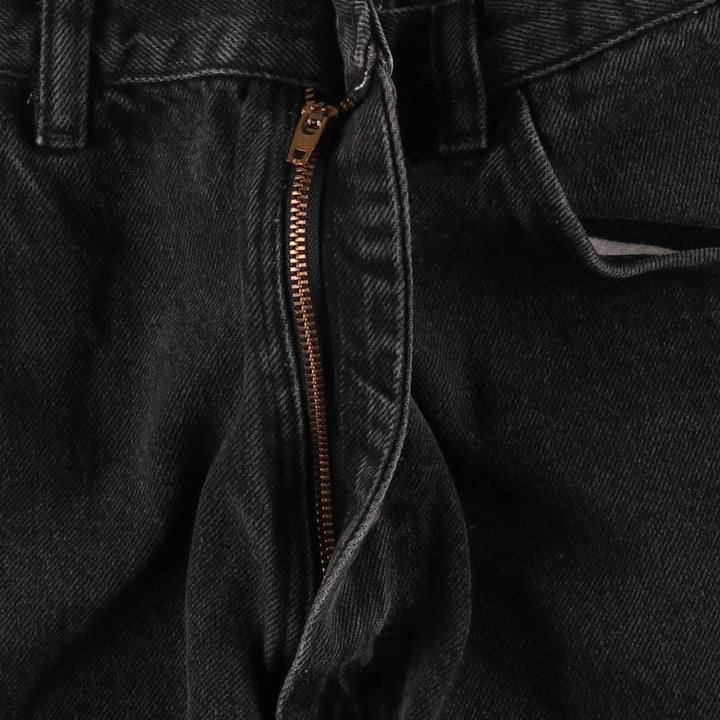 Wrangler Men's Vintage Black Denim Shorts, Size W32 cotton black type Vintage Second Hand