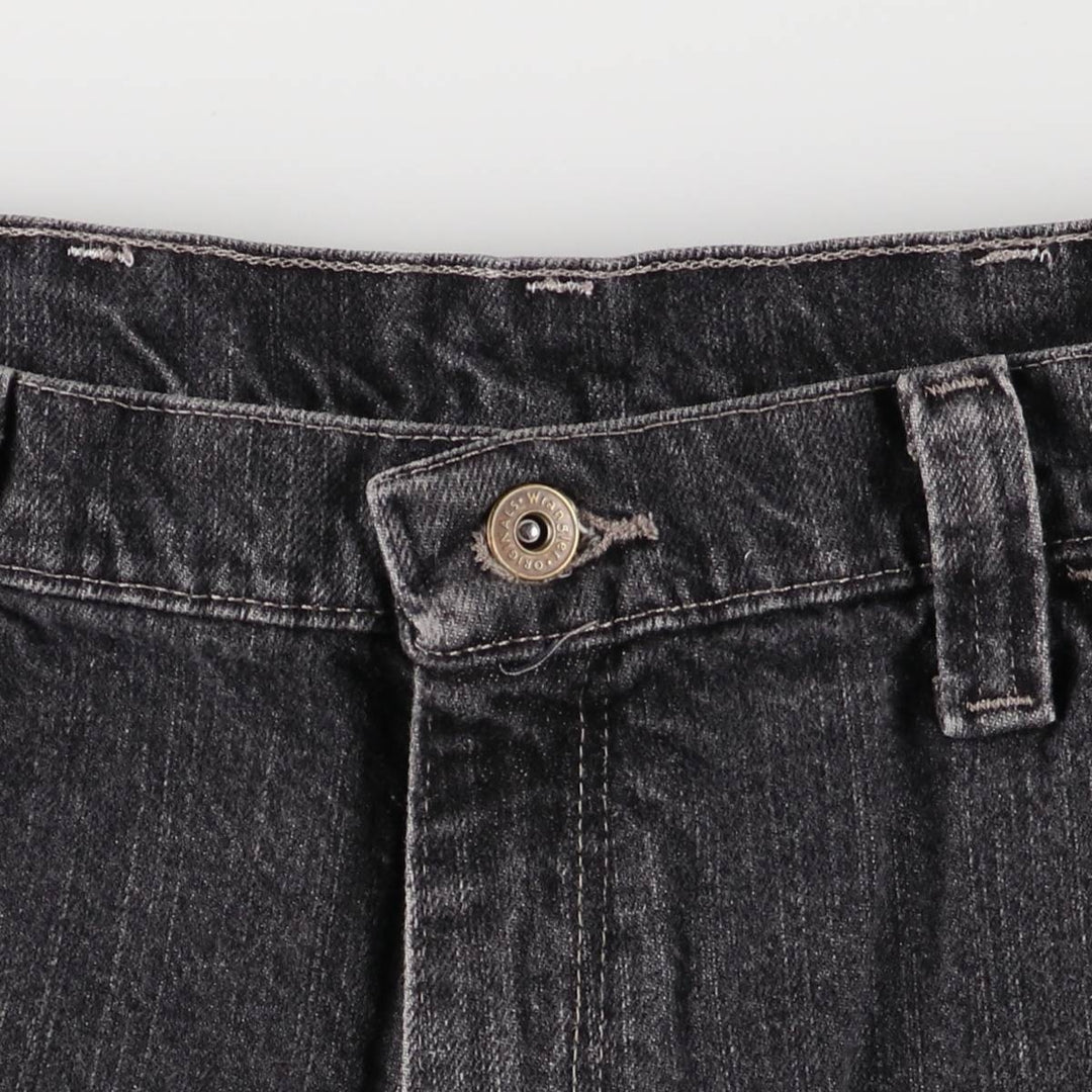 2000'S Wrangler Carpenter Black Denim Painter Shorts, Men's, Size W35 cotton black type Vintage Second Hand