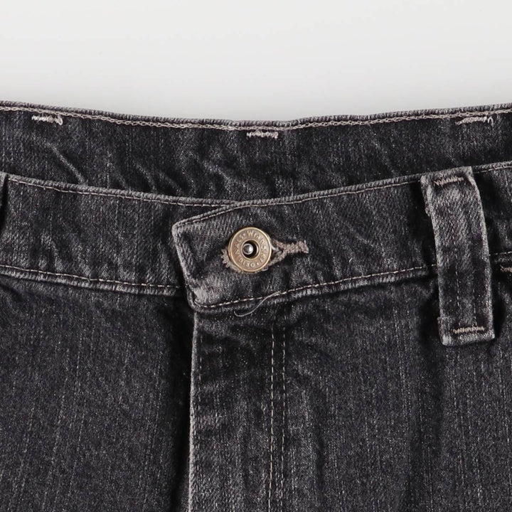 2000'S Wrangler Carpenter Black Denim Painter Shorts, Men's, Size W35 cotton black type Vintage Second Hand