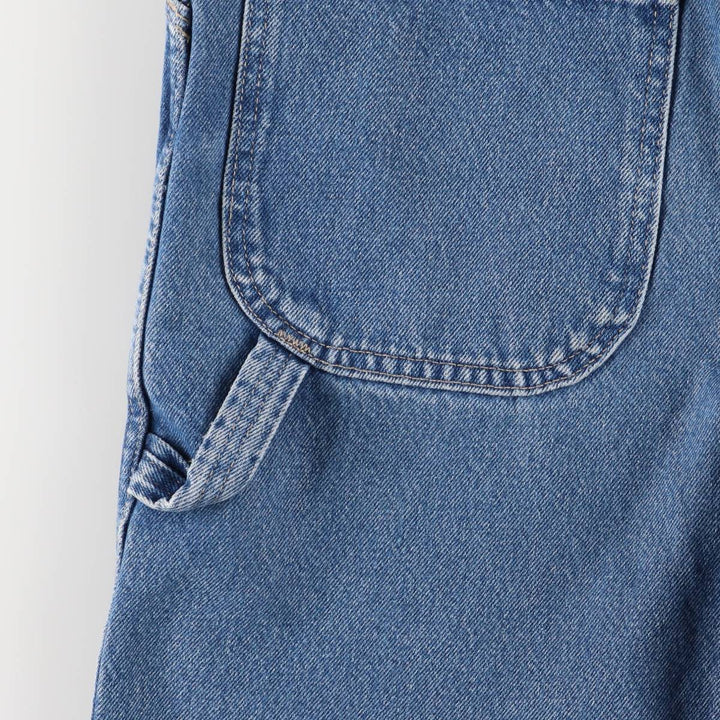 Dickies Relaxed Fit Denim Painter Shorts, Men's Size W32 cotton blue type Vintage Second Hand