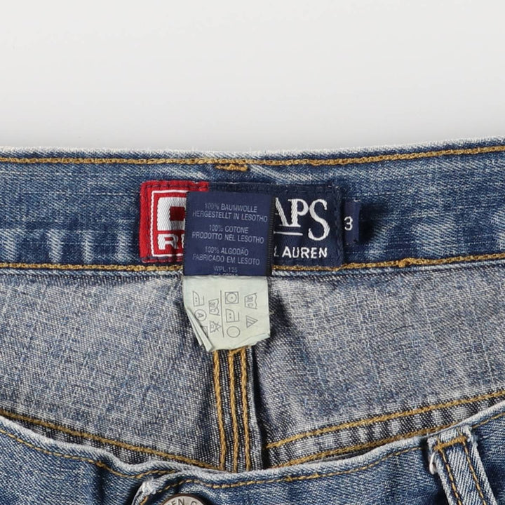 Ralph Lauren CHAPS denim painter shorts, men's size W37 cotton blue type Vintage Second Hand