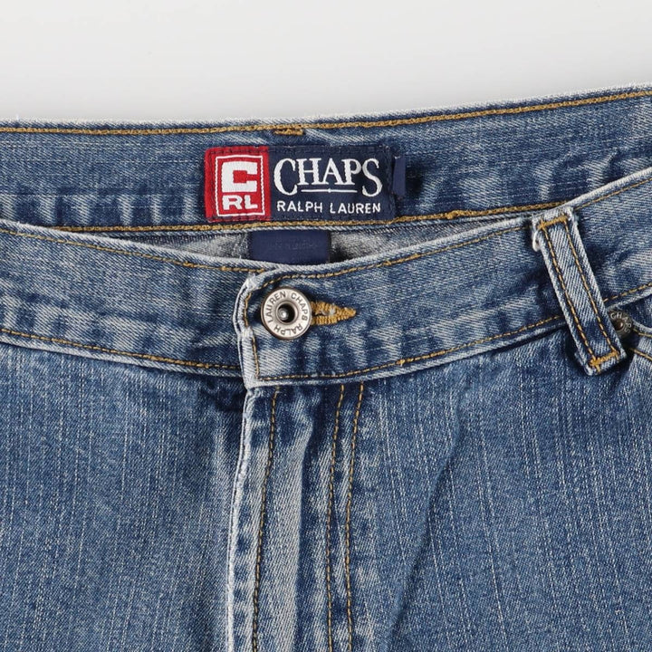 Ralph Lauren CHAPS denim painter shorts, men's size W37 cotton blue type Vintage Second Hand
