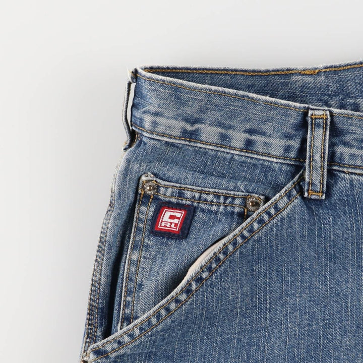 Ralph Lauren CHAPS denim painter shorts, men's size W37 cotton blue type Vintage Second Hand