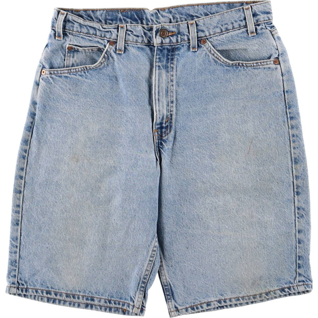 90'S Levi's 550 Relaxed Fit Orange Tab Denim Shorts, Half Pants, Jorts, Men's, W33, Vintage cotton blue type Vintage Second Hand